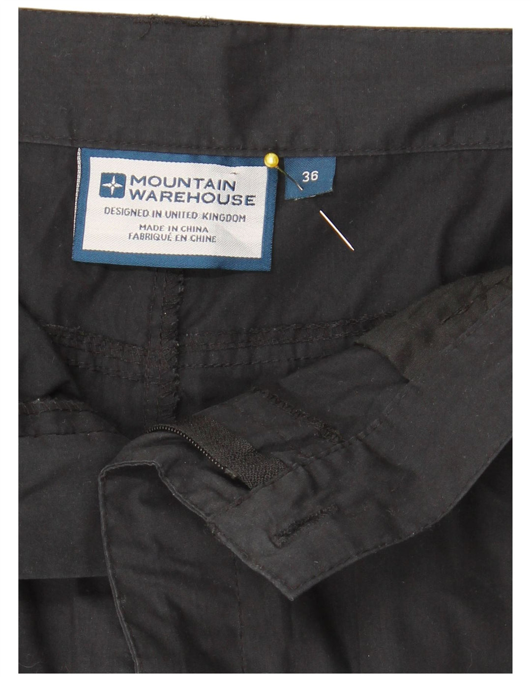 Mountain Warehouse Herren-Cargoshorts W36 Large Schwarz Polyester