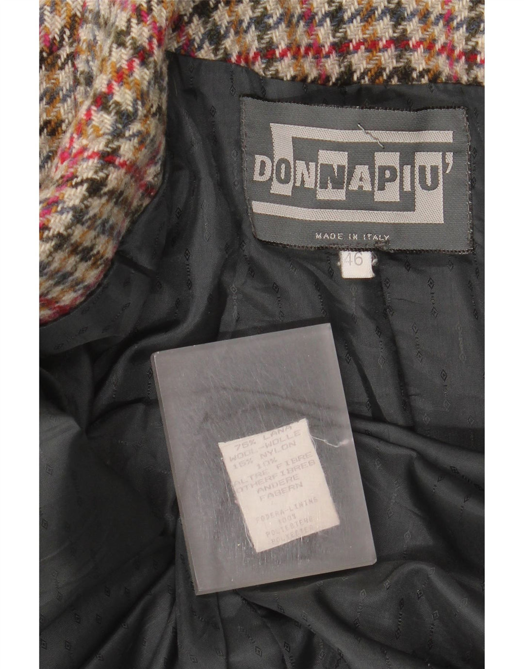 Donna Piu Damen Übergroße 2-Knopf-Blazerjacke IT 46 Large Grün