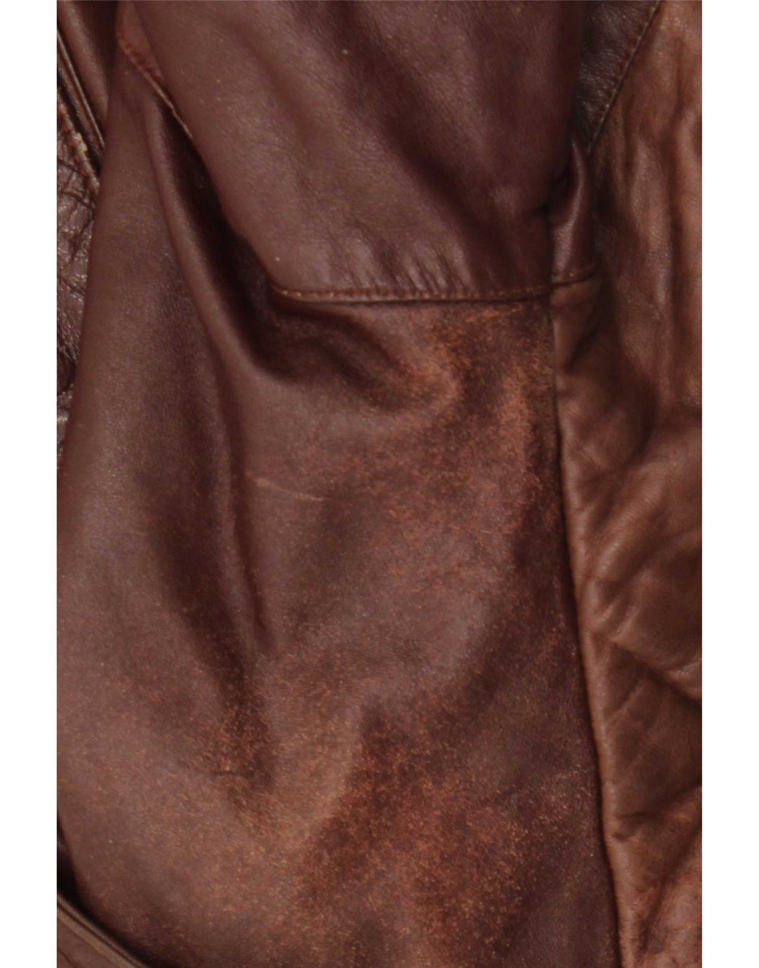 Vintage Damen Übergroße Lederjacke EU 38 Mittelbraunes Leder