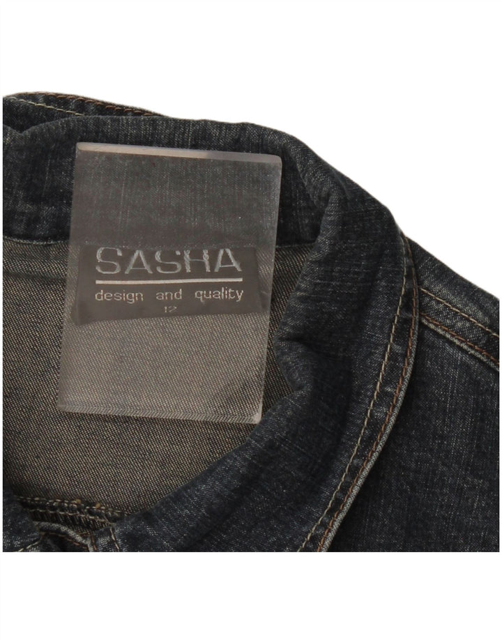 SASHA Damen Jeansjacke UK 12 Medium Navy Blue