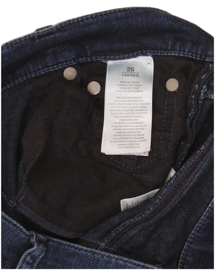 RALPH LAUREN Damen Skinny Jeans W26 L30 Blaue Viskose