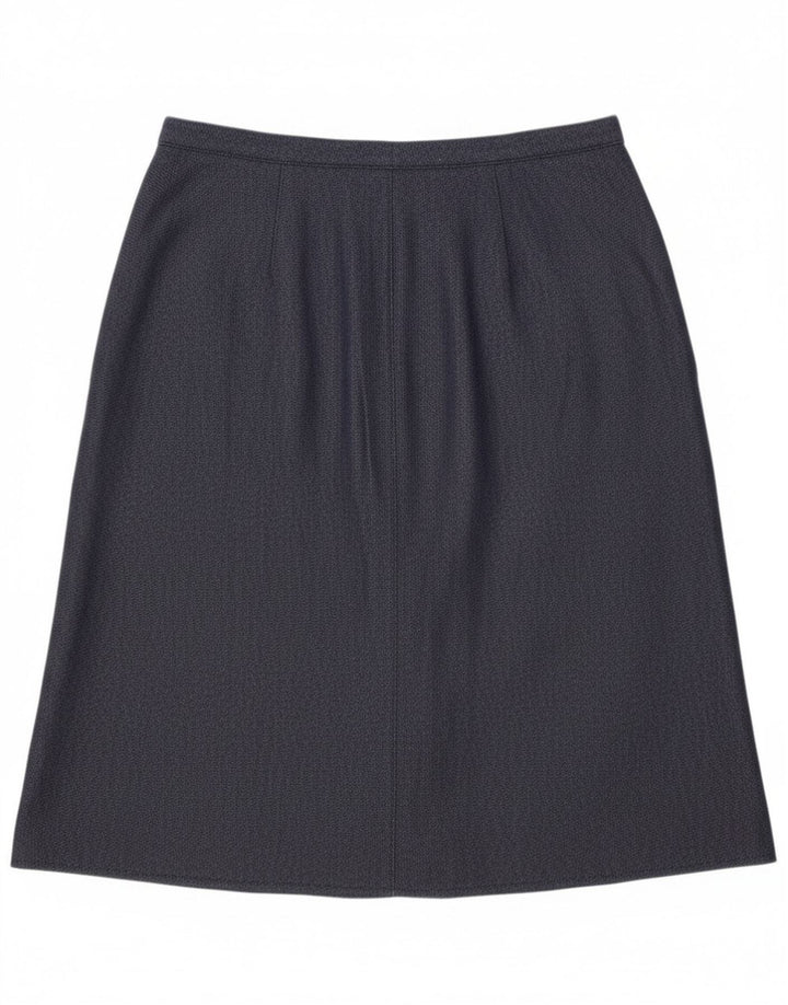Vintage Damen A-Linie Rock W34 Groß Blau