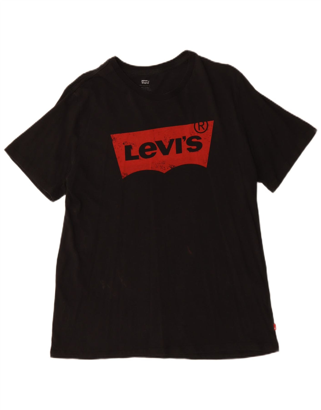 Levi's Herren-T-Shirt mit Grafik, Größe L, aus schwarzer Baumwolle