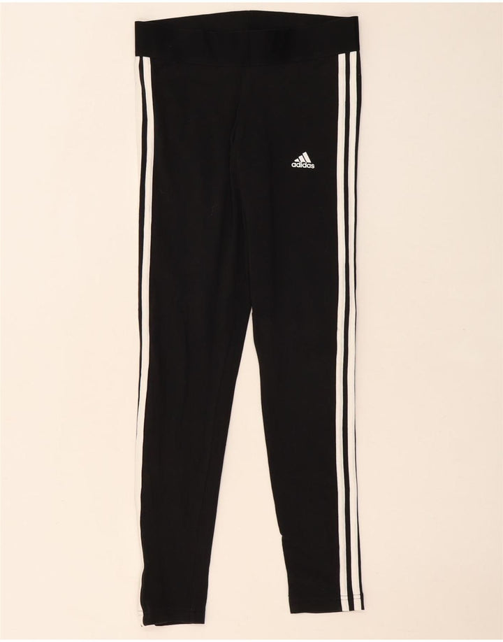ADIDAS Damen Leggings UK 8/10 Small Schwarz
