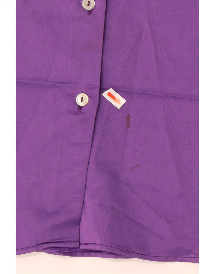 Und Damen-Hemdbluse IT 48 XL Lila Polyester