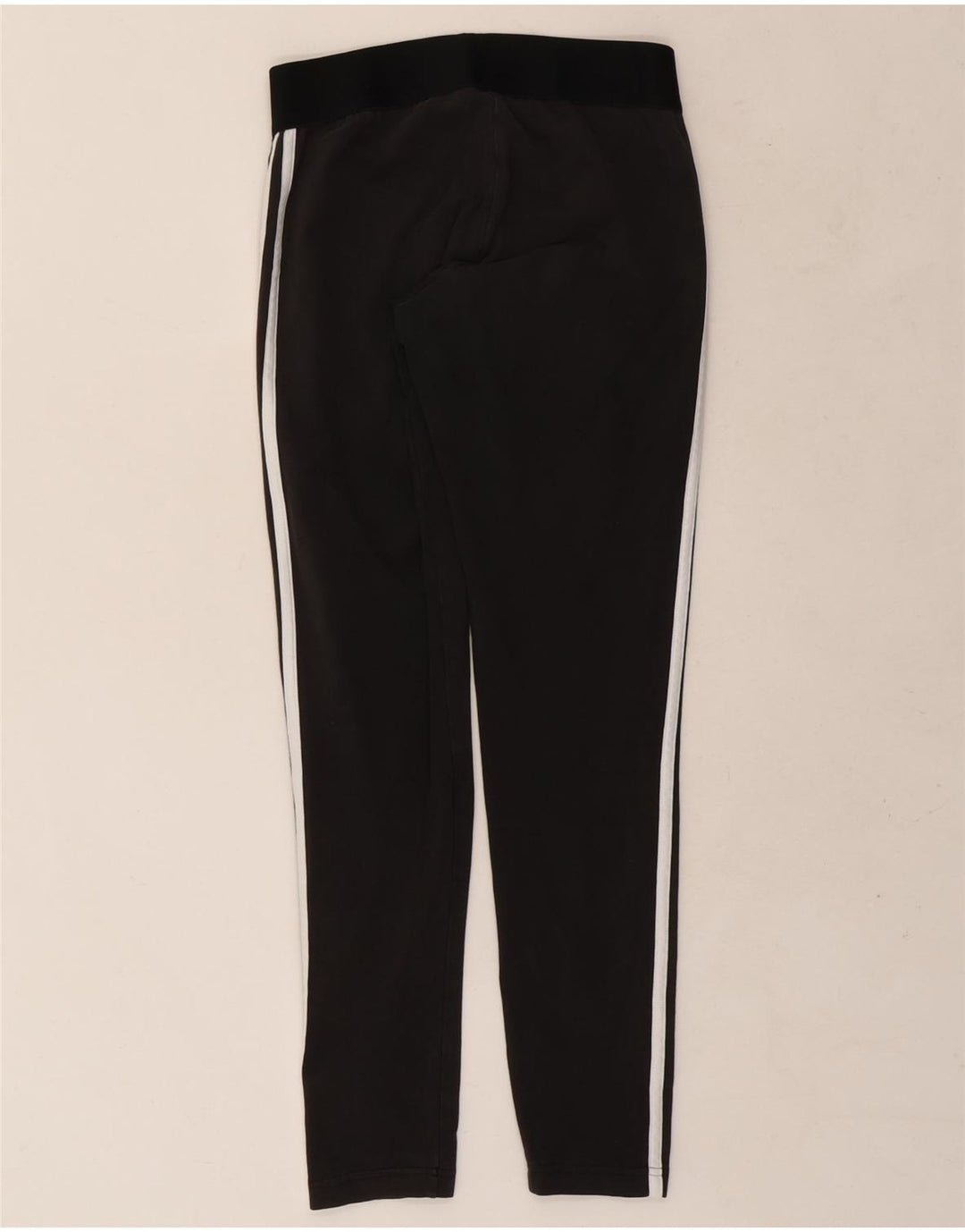 Adidas Damen Leggings UK 12/14 Mittelschwarze Baumwolle