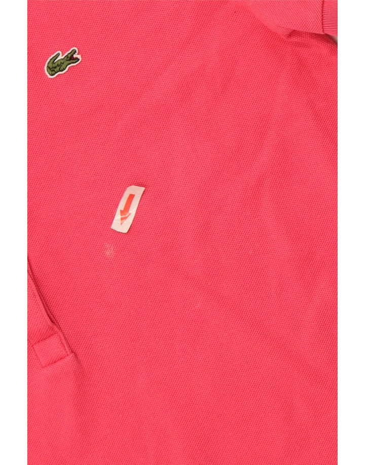 Lacoste Damen-Poloshirt, Größe 40, mittelrosa, Baumwolle
