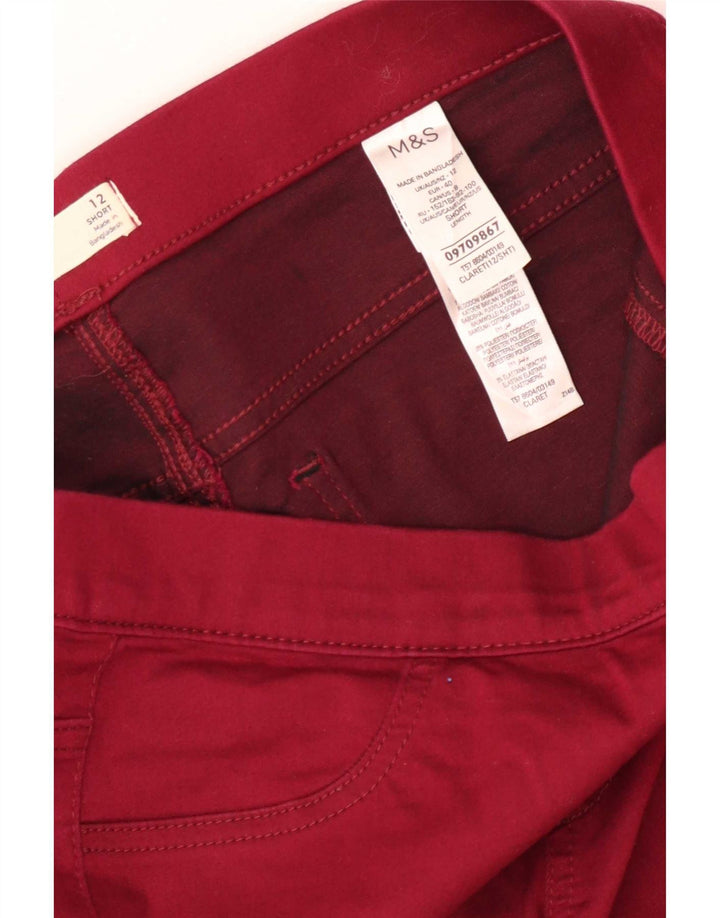 Marks & Spencer Damen Jegging-Jeans UK 12 Medium W30 L26 Rote Baumwolle