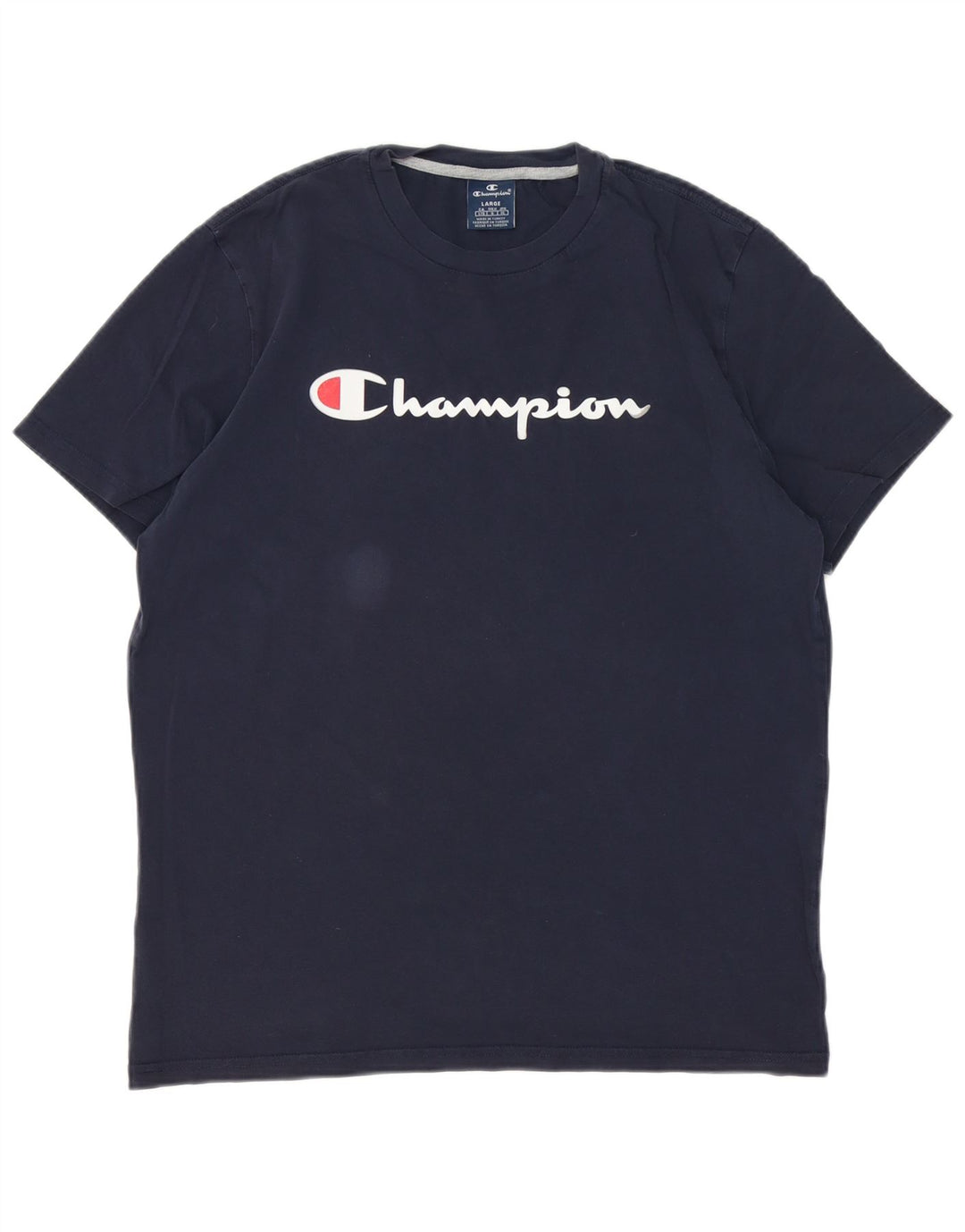 Champion Herren-T-Shirt mit Grafik, Größe L, Marineblau