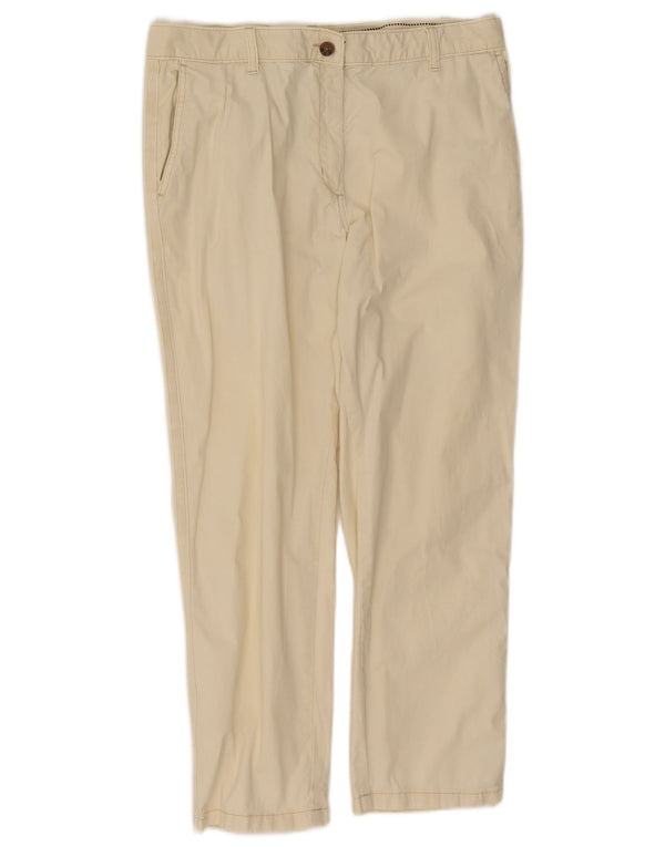 Marks & Spencer Damen-Hose, kurz geschnitten, UK 14, Größe L, W32, L25, gebrochenes Weiß