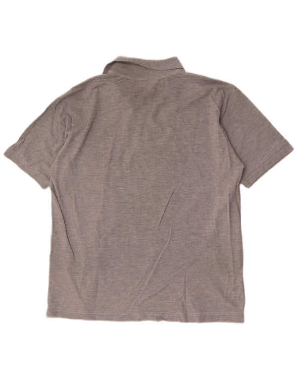 Kappa Herren-Poloshirt, große graue Baumwolle