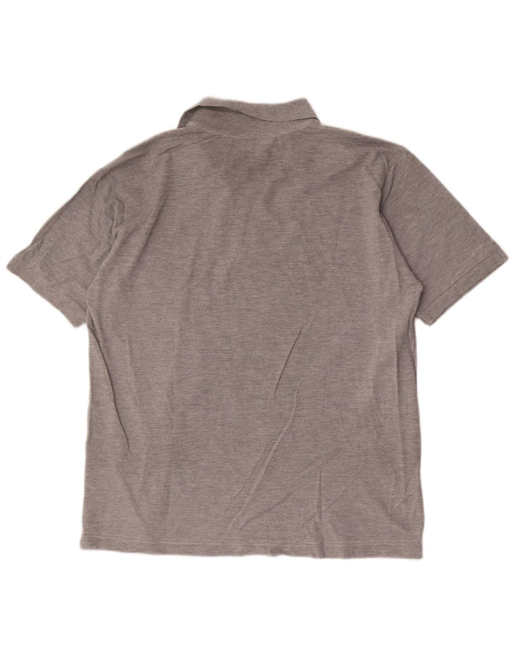 Kappa Herren-Poloshirt, große graue Baumwolle
