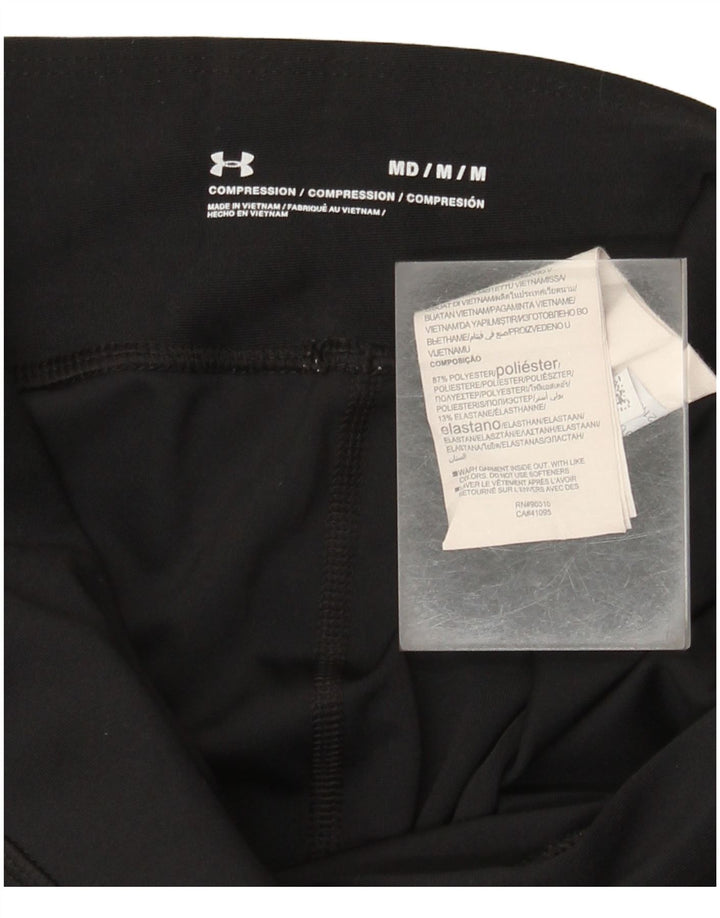 Under Armour Womens Graphic Leggings UK 12 Mittelschwarzes Polyester