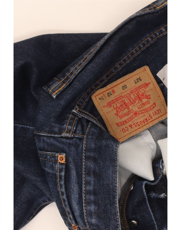 Levi's Herren 527 Bootcut Jeans W32 L27 Marineblau Baumwolle