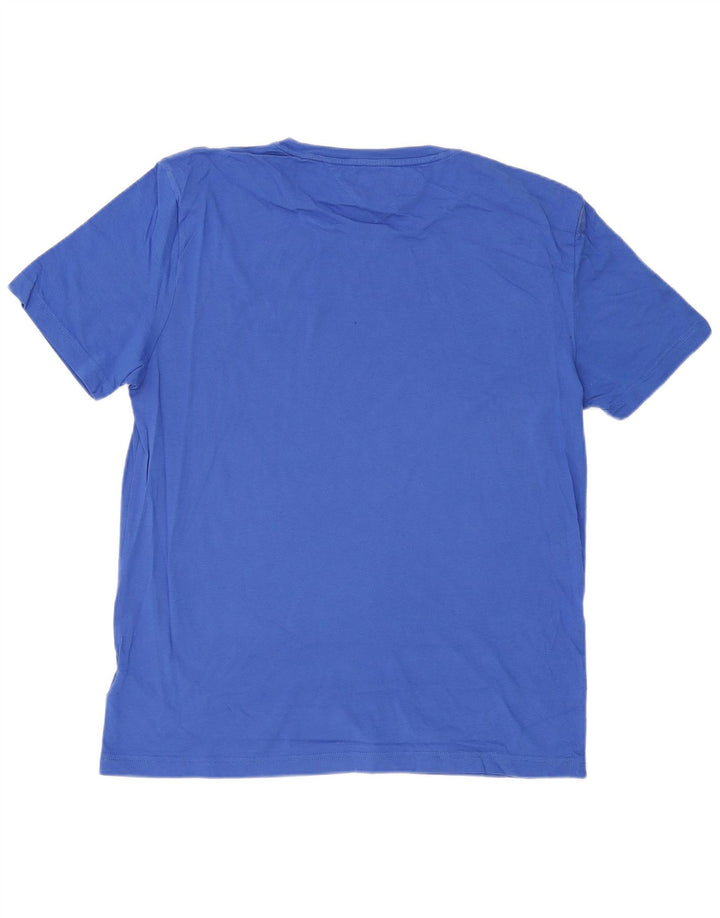 TOMMY HILFIGER Herren Grafik T-Shirt Top 2XL Blau Baumwolle