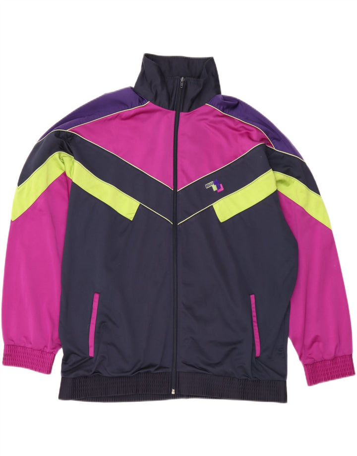 Brugi Herren-Trainingsanzug-Oberteil, Jacke XL, Marineblau, Farbblock