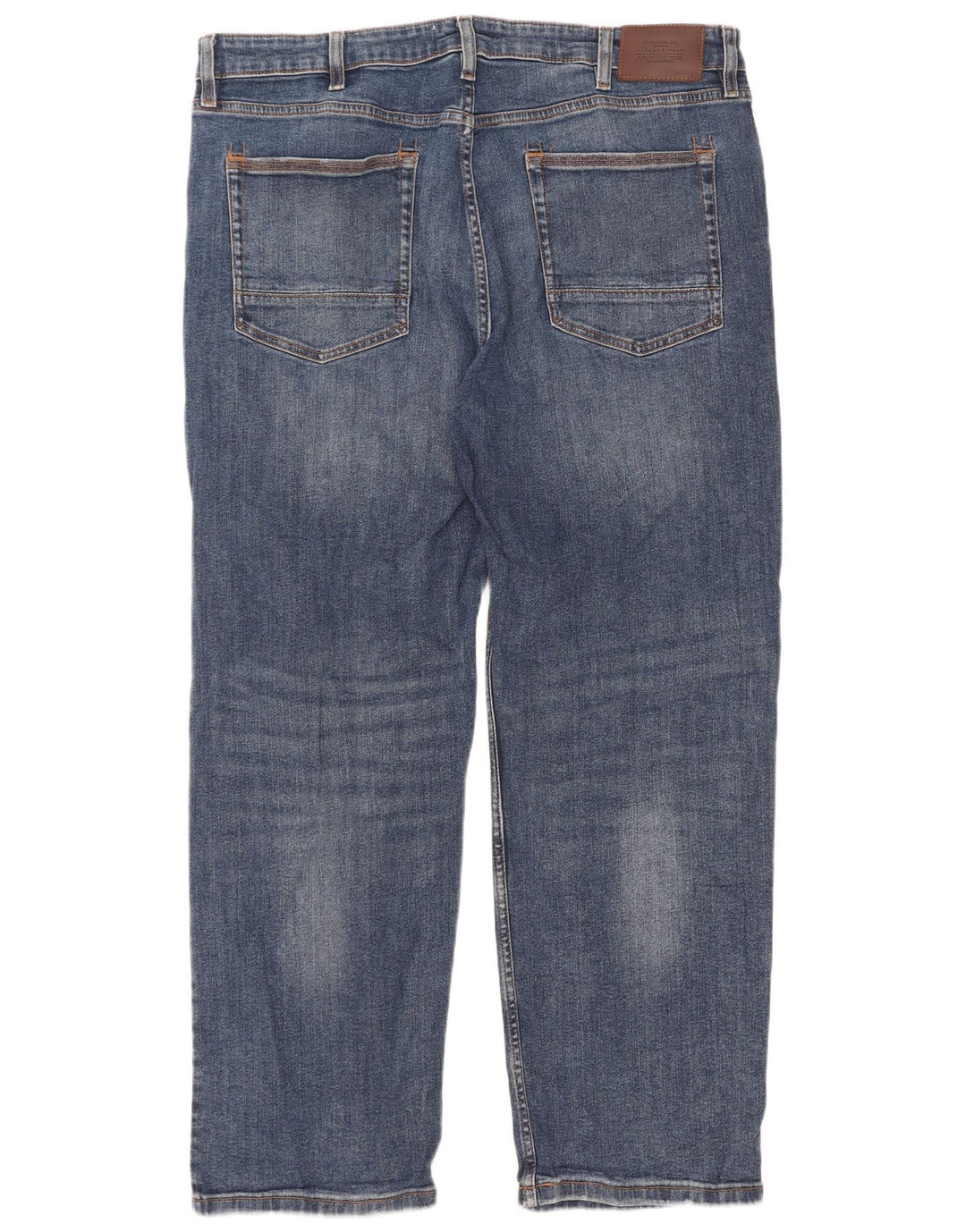 Marks & Spencer Herren Straight Jeans SW38 L31 Blaue Baumwolle