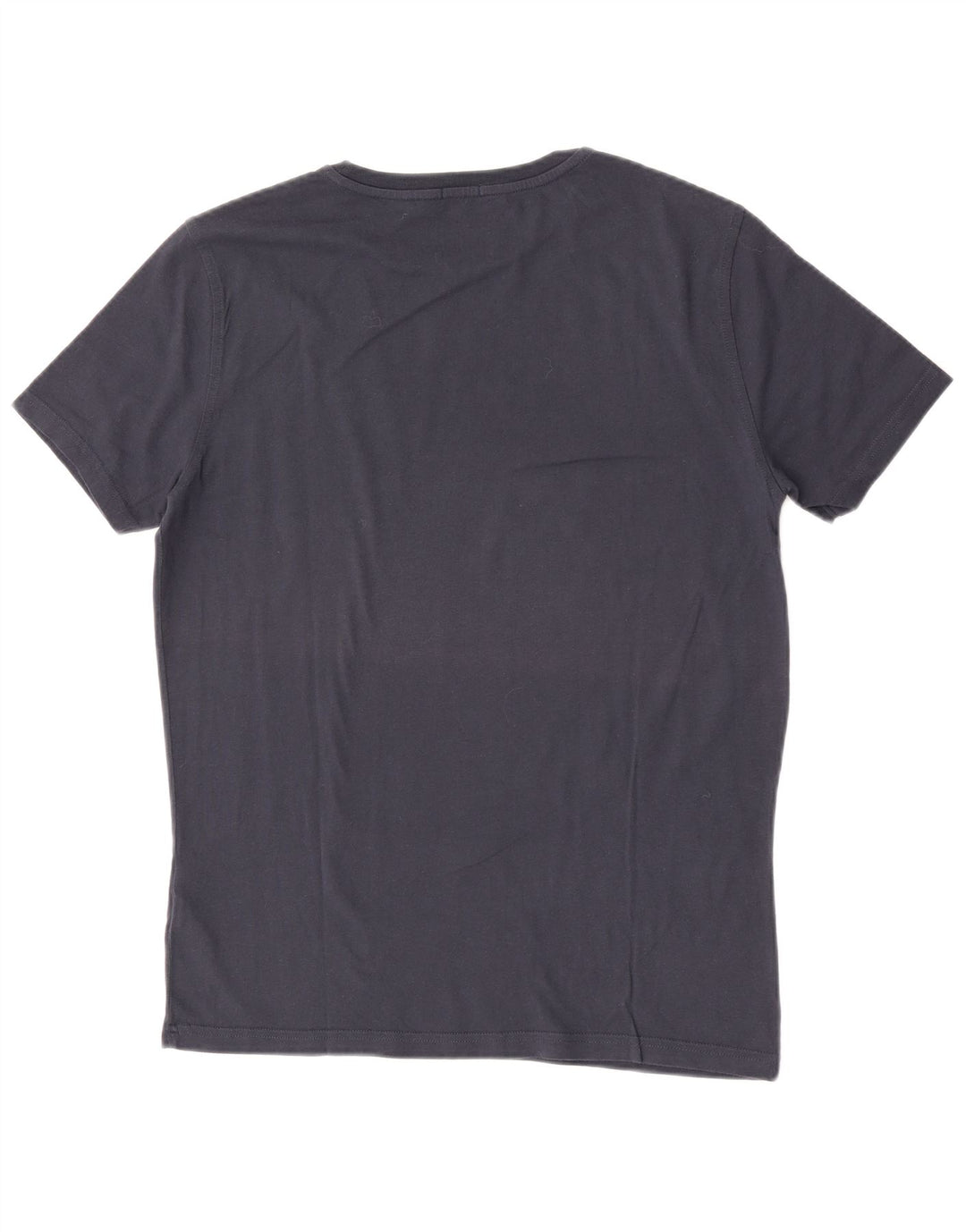Tommy Hilfiger Herren-T-Shirt-Oberteil aus Baumwolle in mittlerem Marineblau
