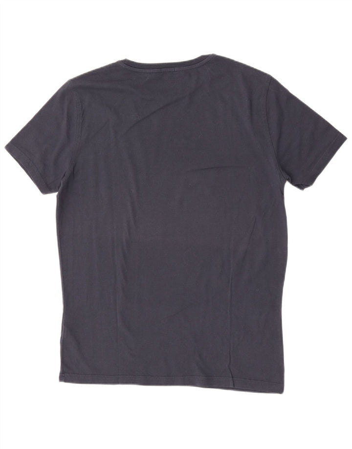 Tommy Hilfiger Herren-T-Shirt-Oberteil aus Baumwolle in mittlerem Marineblau