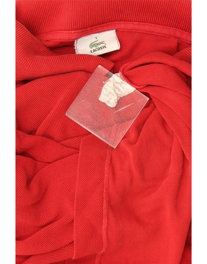 Lacoste Herren-Poloshirt, Größe 5, groß, rot, Baumwolle, klassisch