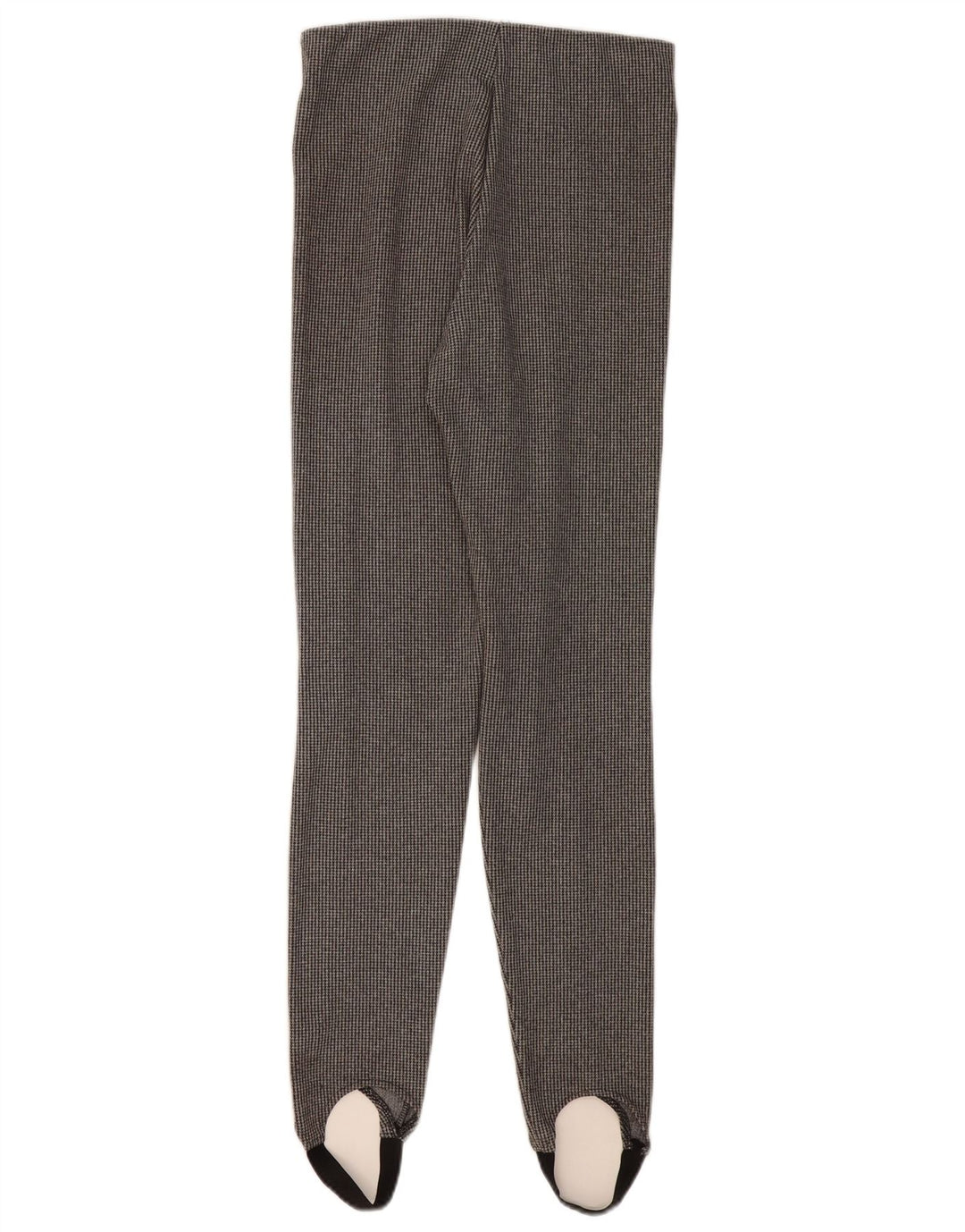 Zara Damen Stirrup Freizeithose UK 12 Mittelgrauer Hahnentritt
