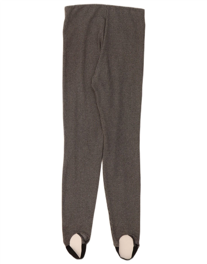 Zara Damen Stirrup Freizeithose UK 12 Mittelgrauer Hahnentritt