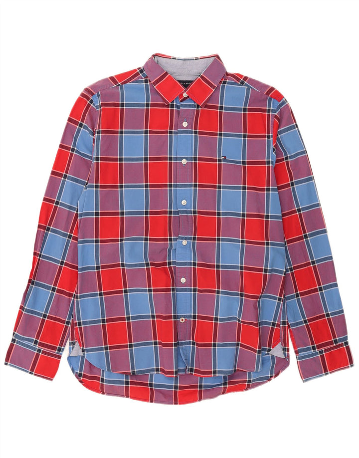 Tommy Hilfiger Herrenhemd, mittelgroß, mehrfarbig, kariert, Baumwolle