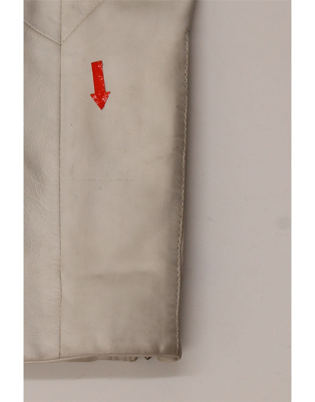 Conbipel Damen Leder Bikerjacke IT 42 Mittelweißes Leder