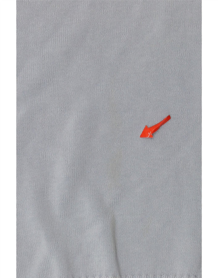 Brooksfield Damen-Pullover mit V-Ausschnitt IT 48 XL Blaue Baumwolle
