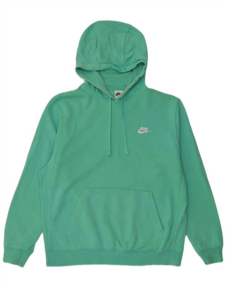 Nike Herren Kapuzenpullover, groß, grüne Baumwolle