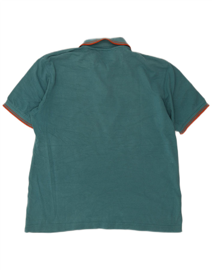 Kappa Herren-Poloshirt, groß, grün gestreift, Baumwolle