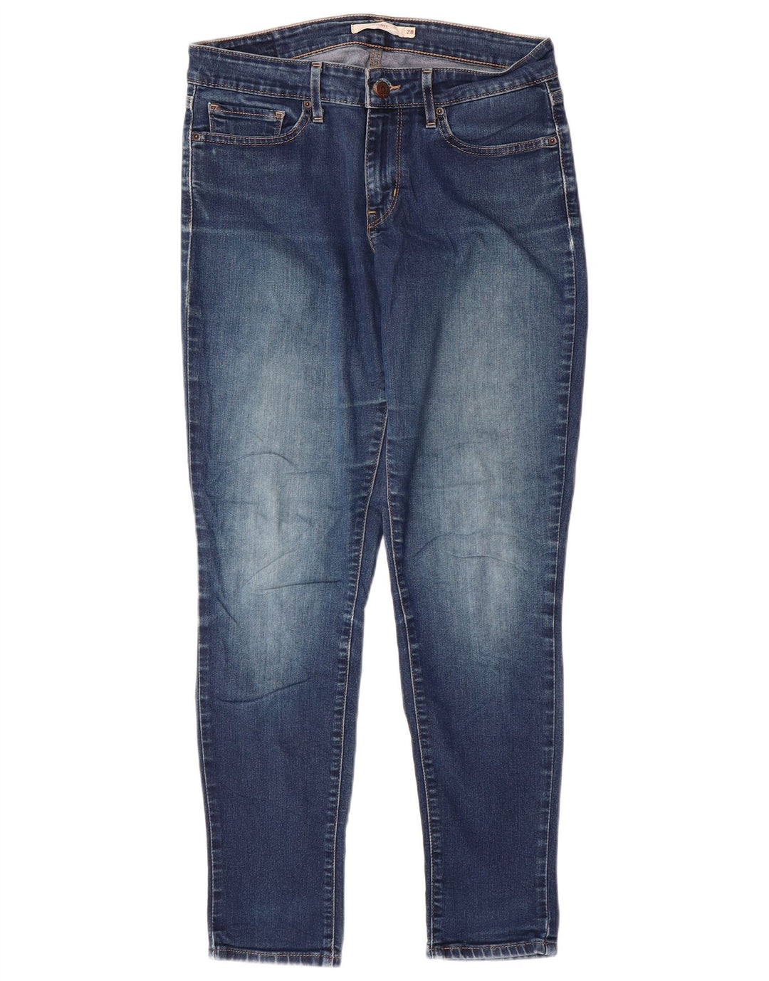 LEVI'S Damen Skinny Jeans W28 L28 Blaue Baumwolle