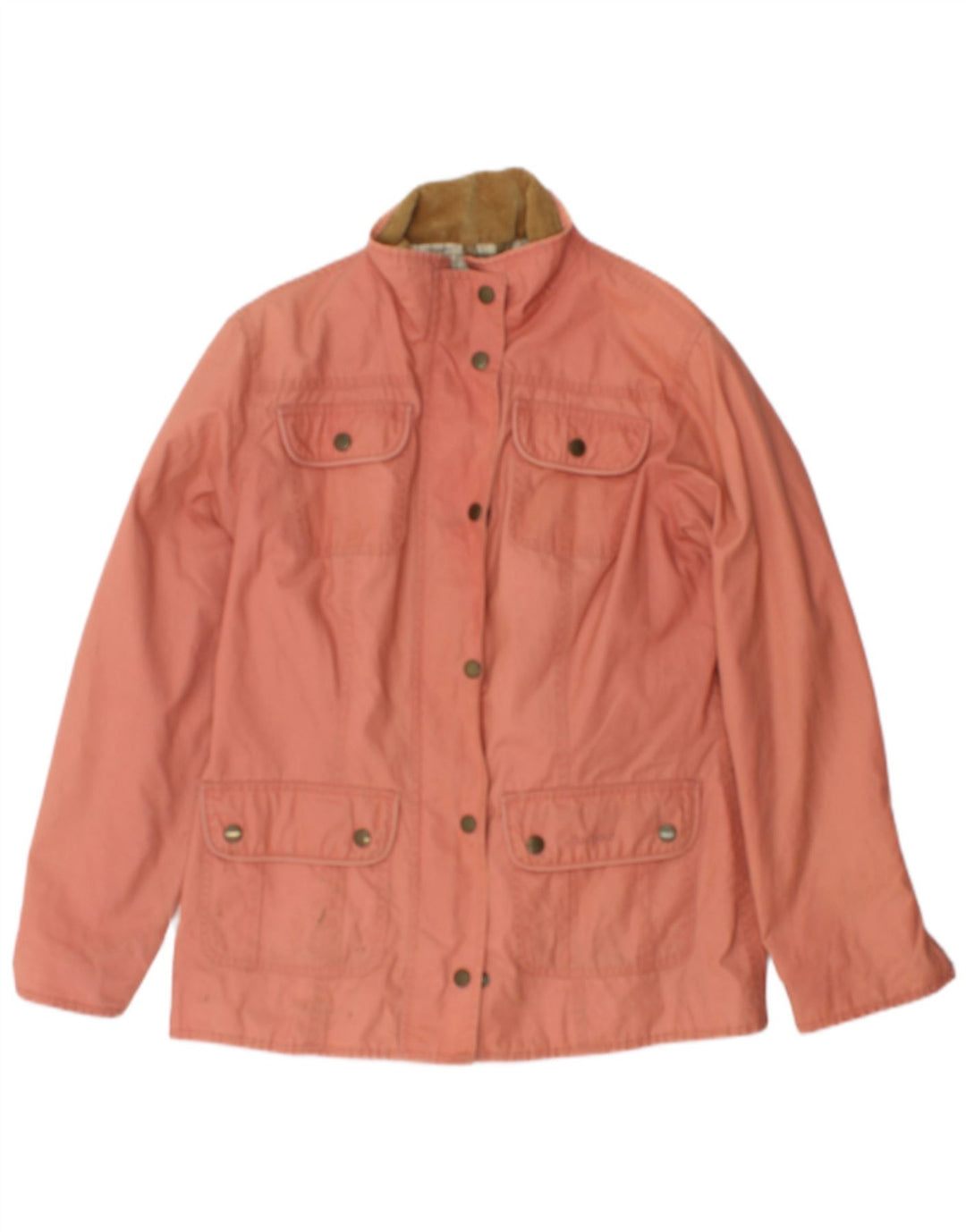 Barbour Damenjacke aus gewachster Baumwolle, UK 12, Mittelrosa