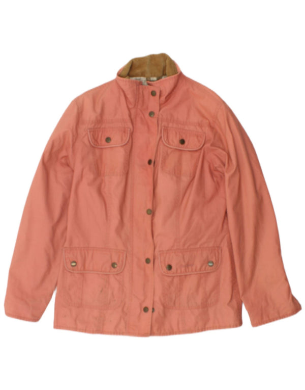 Barbour Damenjacke aus gewachster Baumwolle, UK 12, Mittelrosa
