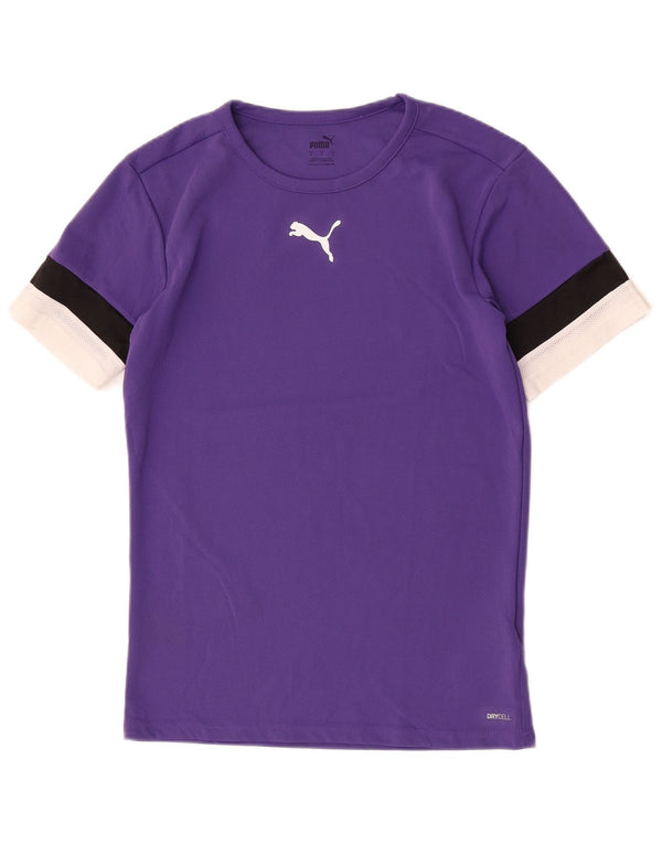 Puma Herren T-Shirt Top Small Lila Colourblock Polyester