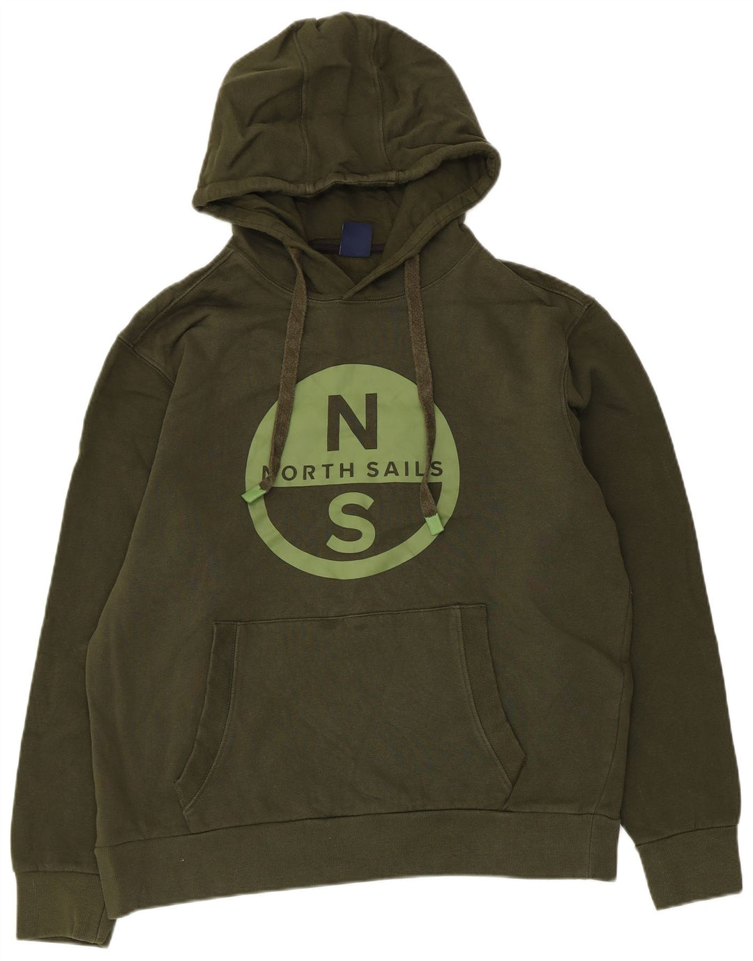 North Sails Herren-Kapuzenpullover mit Grafik, groß, Khaki, Baumwolle