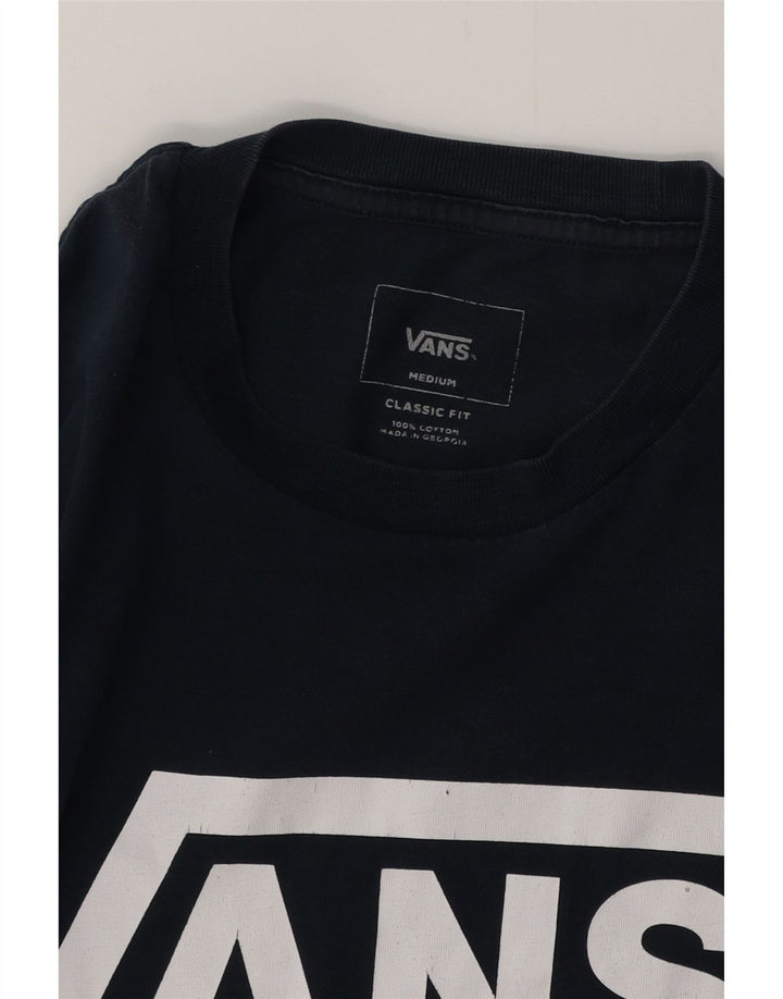 VANS Herren-T-Shirt mit klassischer Passform und Grafik, mittelmarineblaue Baumwolle