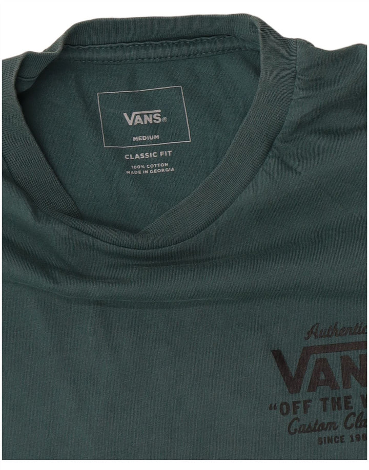 Vans Herren-T-Shirt mit klassischer Passform, mittelgrüner Baumwolle