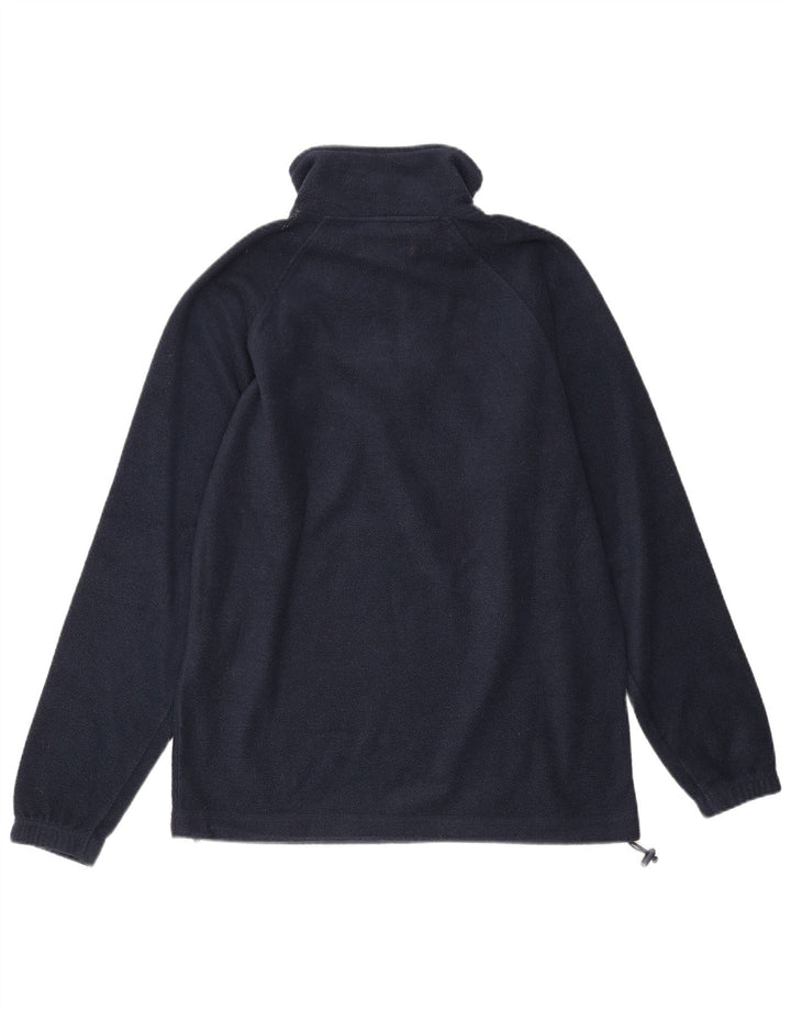 Kappa Herren-Fleecepullover mit Reißverschluss, Größe S, Marineblau, Polyester