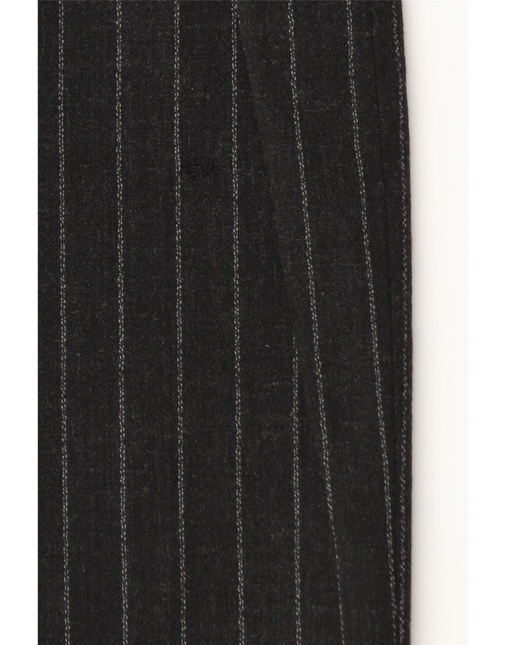 LOUISE KENNEDY Damen Bleistiftrock EU 38 Medium W28 Schwarze Nadelstreifenwolle