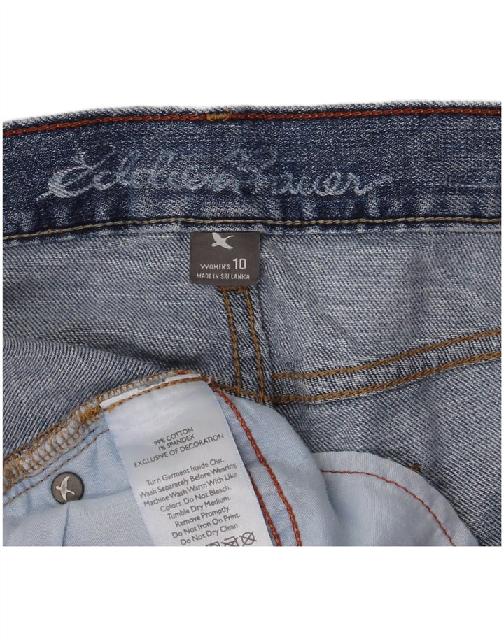 Eddie Bauer Damen Jeansshorts US 12 Large W34 Blaue Baumwolle