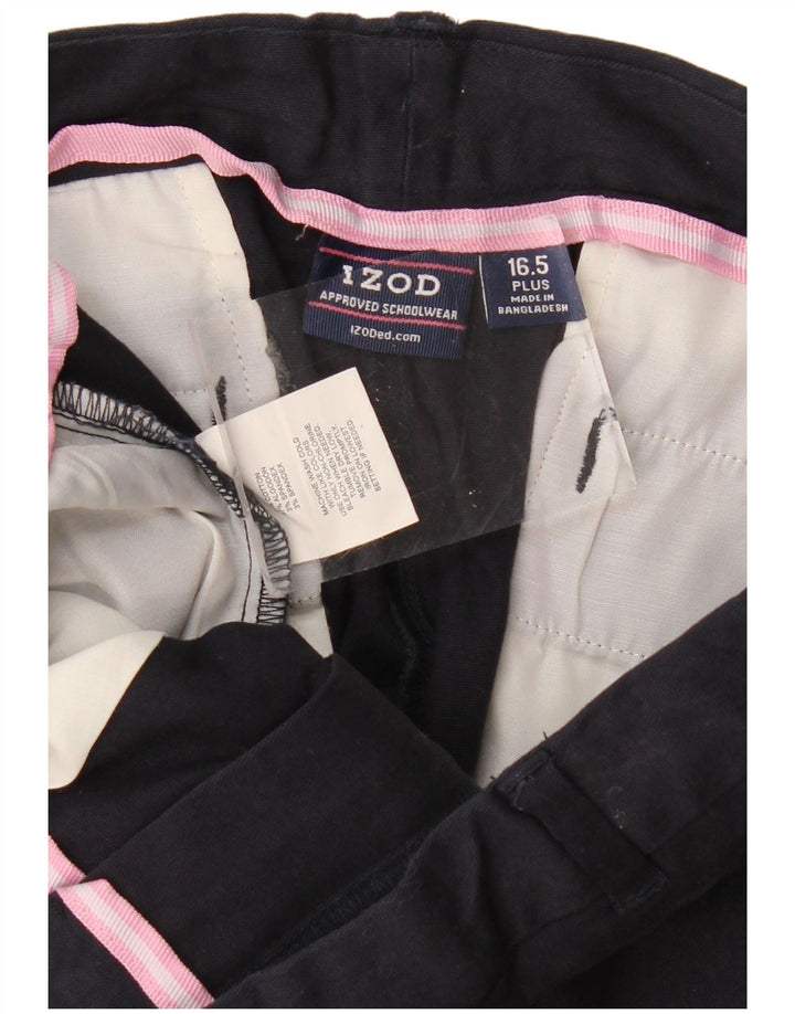 IZOD Gerade Chino-Hose für Jungen, 15–16 Jahre, W30, L29, Marineblau, Baumwolle