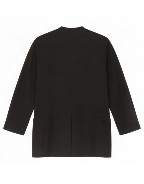 Marella Damen-Blazerjacke mit 4 Knöpfen, UK 12, Mittelschwarz, Schurwolle
