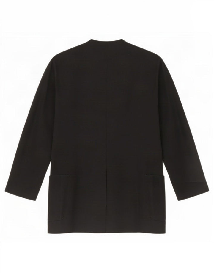 Marella Damen-Blazerjacke mit 4 Knöpfen, UK 12, Mittelschwarz, Schurwolle