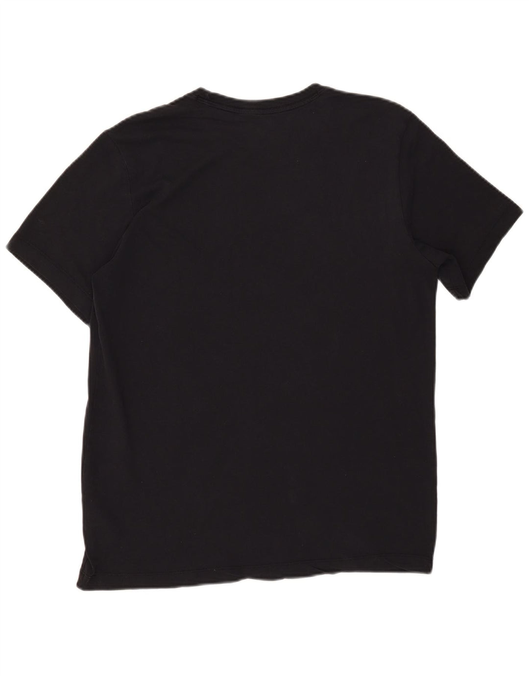 Nike Herren Dri Fit T-Shirt-Oberteil aus mittelschwarzer Baumwolle