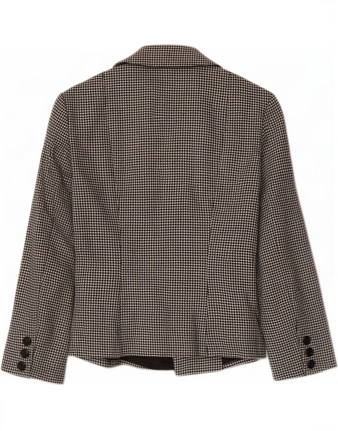 Zweireihiger Blazer für Damen von Zara, EU 40, Mittelschwarz mit Hahnentrittmuster