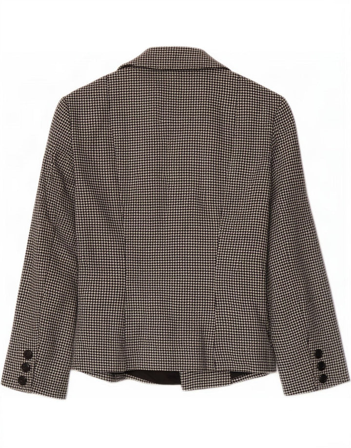 Zweireihiger Blazer für Damen von Zara, EU 40, Mittelschwarz mit Hahnentrittmuster