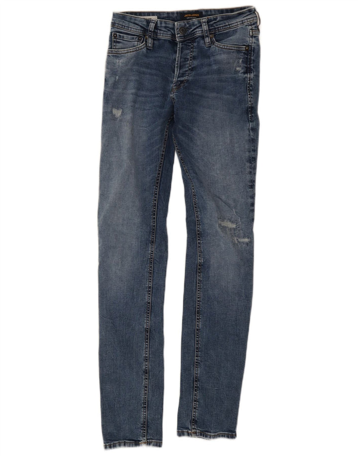 Jack & Jones Herren GLENN Slim Jeans W27 L32 Blaue Baumwolle