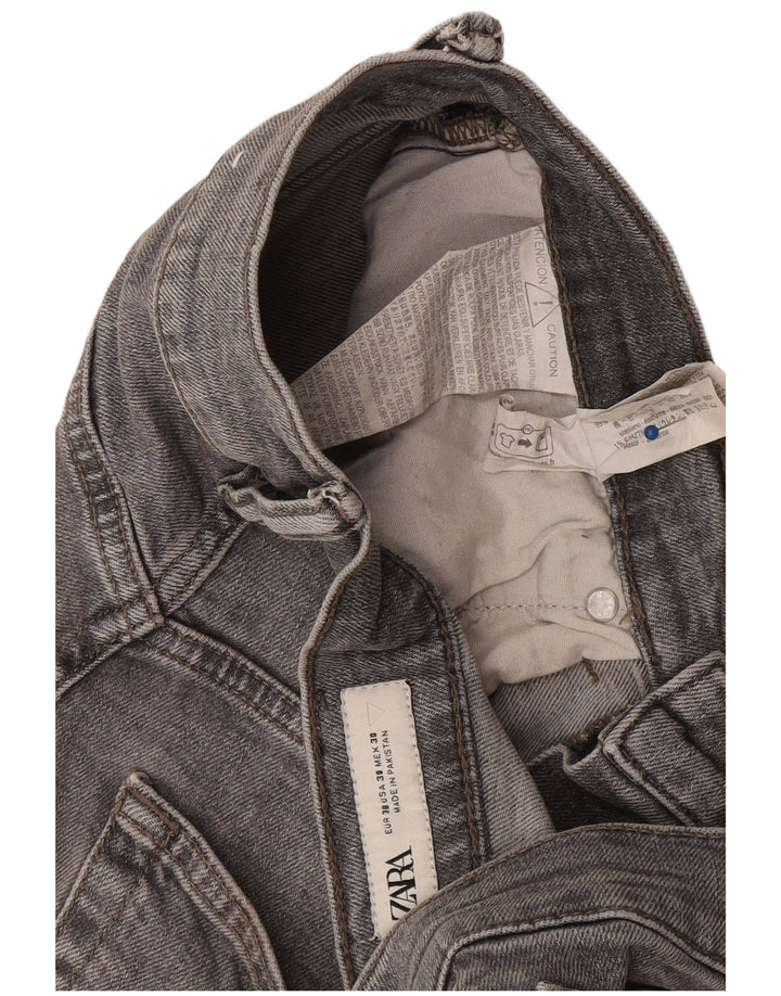 Zara Herren Slim Jeans EU 38 Small W30 L29 Graue Baumwolle