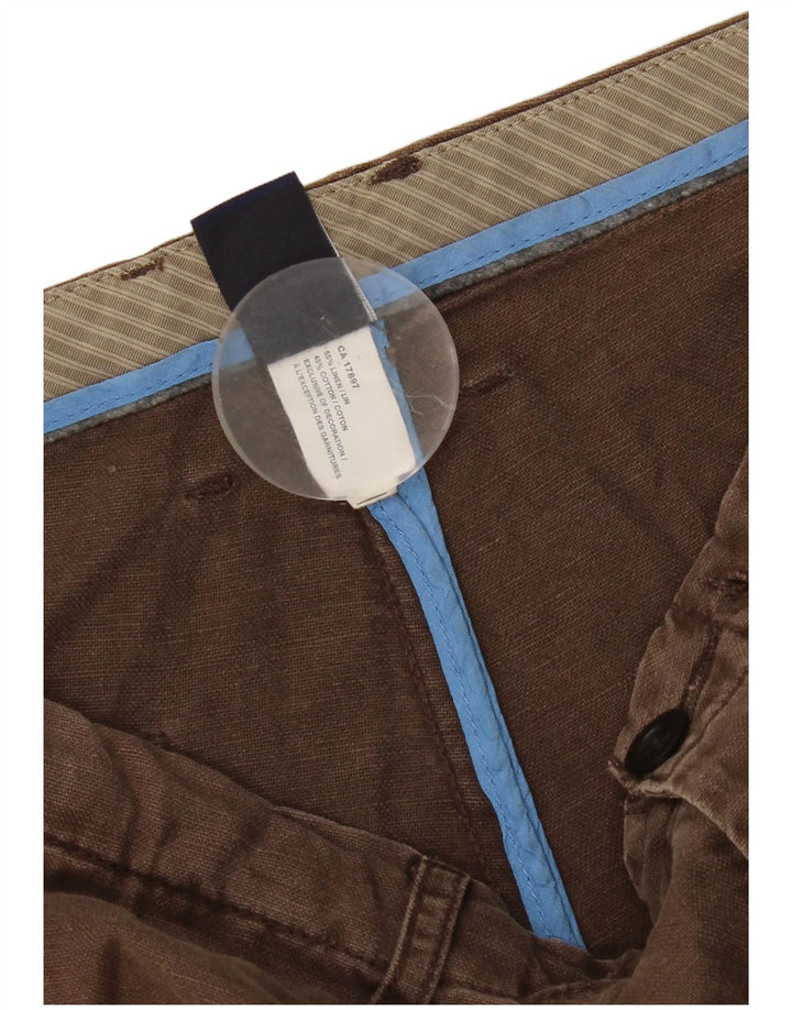 Gap Herren Regular Loose Fit Bermudashorts Medium W32 Braunes Leinen